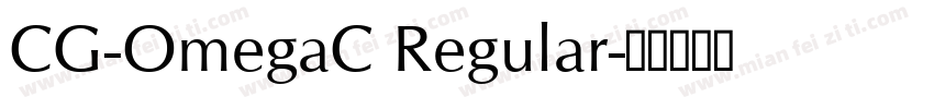 CG-OmegaC Regular字体转换